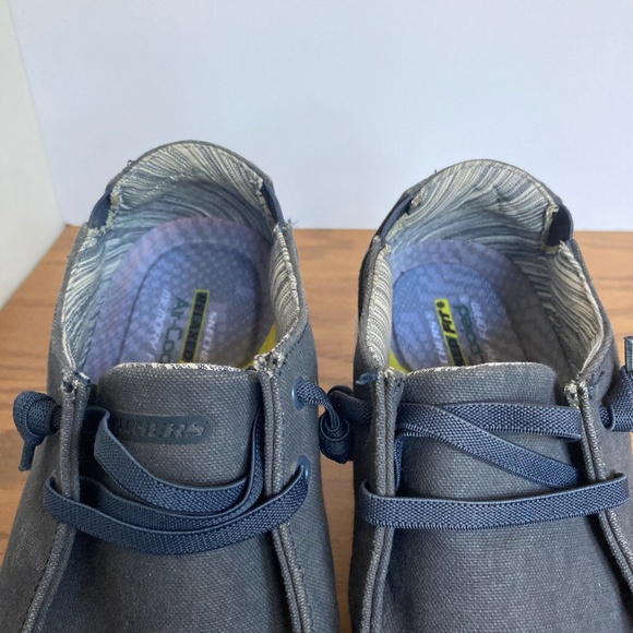 Skechers Mens Shoes Navy Blue Slip On Size 11 - Picture 8 of 13